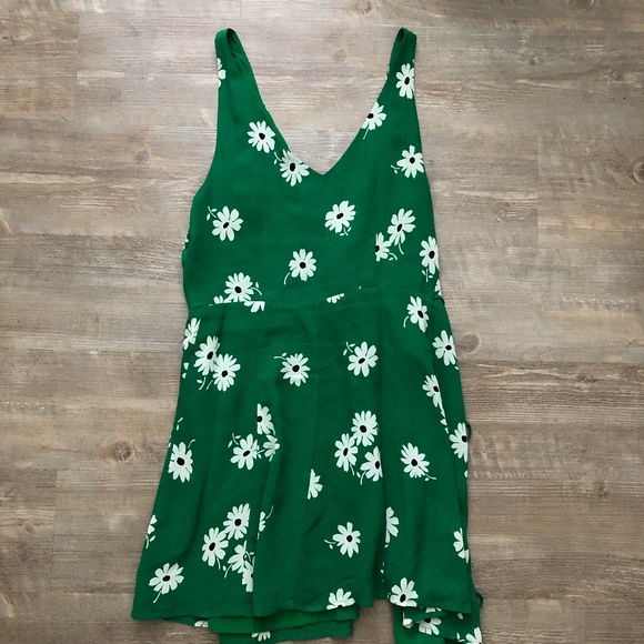 Reformation Anchorage Green Floral Wrap Dress XS - Picture 7 of 8